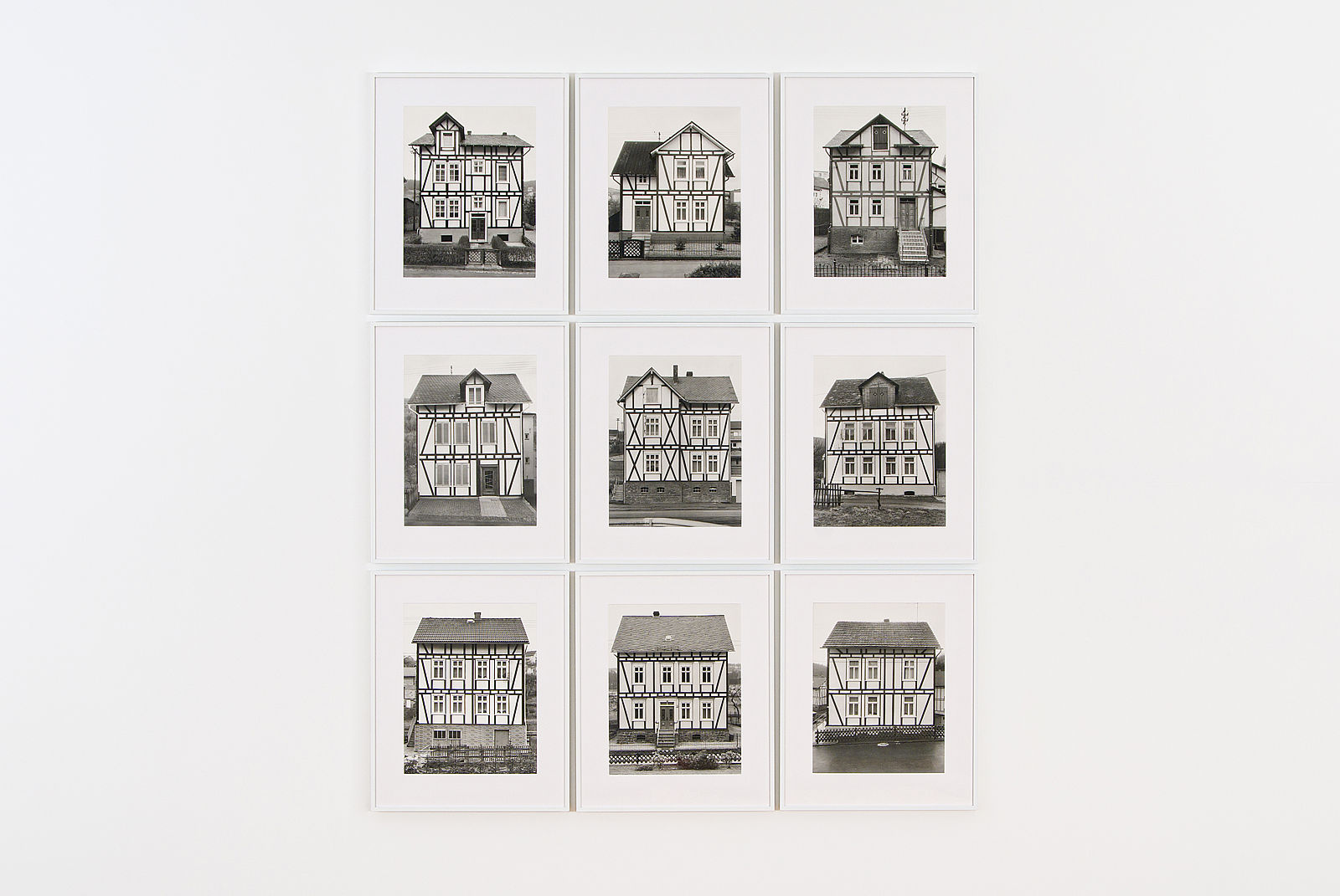 <p>Bernd and Hilla Becher, Fachwerkhäuser des Siegener Industriegebietes, 1959–1978, Straßenseiten Fachwerk, Contemporary Art Collection, permanent loan Peter Paul Rubens-Stiftung and Photographische Sammlung/SK Stiftung Kultur, Köln, © Estate Bernd and Hilla Becher, represented by Max Becher, Photo: Christian Wickler</p>