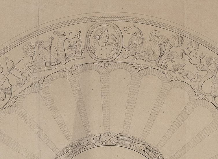 <p>MGKSiegen, Not Done Yet, Colonial Continuities, Work by Andreas Achenbach, Sketch of a baptismal font, undated, detail, Collection Siegerlandmuseum, Siegen, Photo: Philipp Ottendörfer</p>
