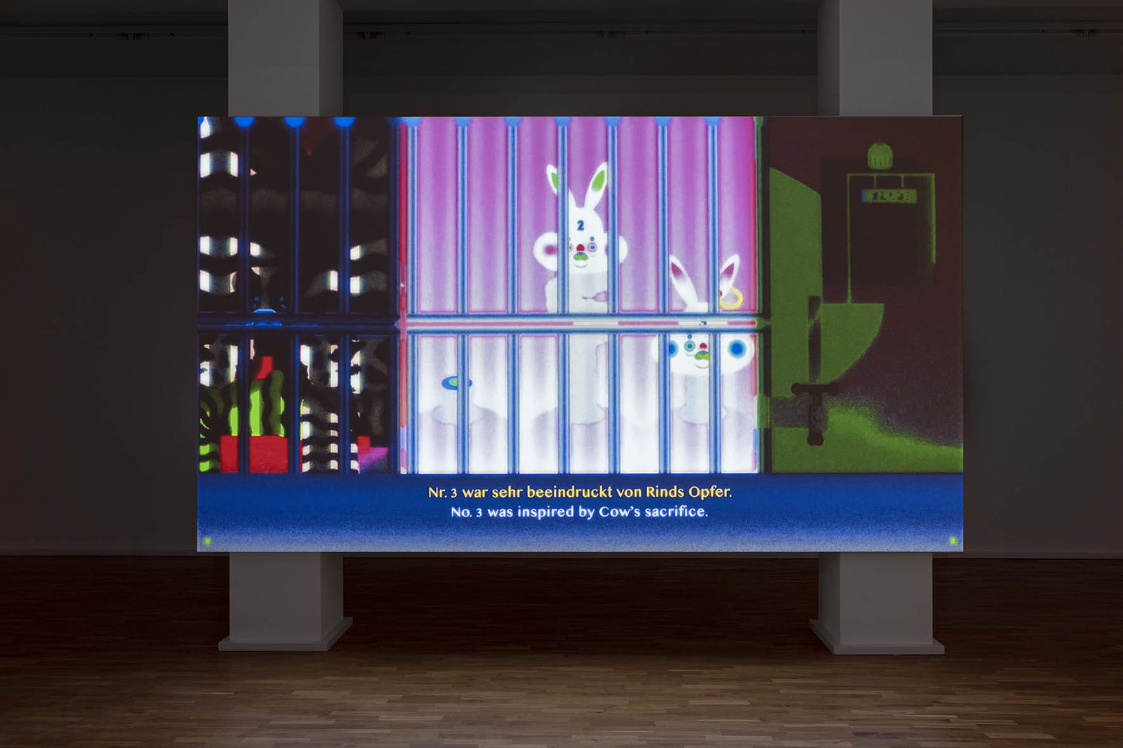 <p> </p>
<p>Our Present, Exhibition view, MGKSiegen, Wong Ping, Wong Ping's Fables 2, 2018, Courtesy the artist and Edouard Malingue Gallery, Photo: Philipp Ottendörfer</p>