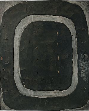 Oval gris-marró