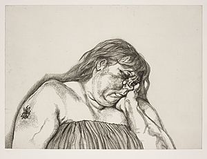 Woman with an Arm Tattoo